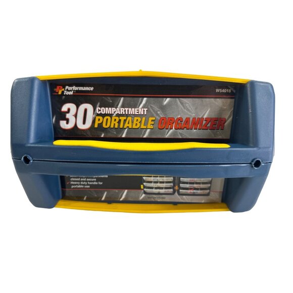 Performance Tool 30 Compartment Clear Portable Organizer With Handle - Picture 6 of 7